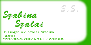 szabina szalai business card